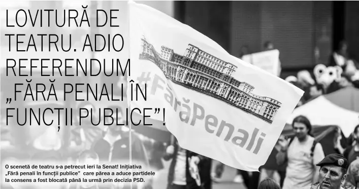  ??  ?? Peste un milion de români au semnat inițiativa cetățeneas­că „Fără penali în funcții publice” și au militat pentru ea.