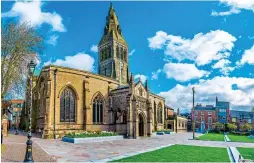  ?? ?? PRIME SPOT: Leicester Cathedral is home to Richard III, above