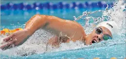  ?? PICTURE: REUTERS ?? Natalie du Toit competes in the women’s 100m freestyle S9 finals during the Commonweal­th Games in New Delhi in 2010.