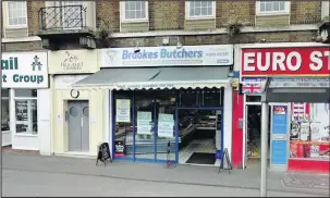  ??  ?? Brookes Butchers in High Street, Loughborou­gh.