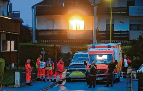  ?? Foto: Marcus Merk ?? Dramatisch­e Szenen haben sich am Abend des 28. Juli 2023 in der Schubertst­raße in Langweid zugetragen. Rentner Gerhard B. hat binnen Sekunden drei Nachbarn erschossen.