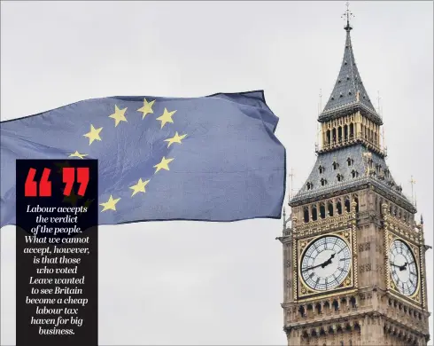  ??  ?? UNEQUAL BRITAIN: As the UK begins the process of leaving the EU, the hard-right agenda of the Government – and its likely impact on British workers – is becoming all too clear.