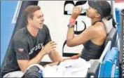  ?? AP ?? World No 1 Naomi Osaka has not given any reason for splitting with her coach Sascha Bajin (left).