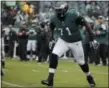  ?? THE ASSOCIATED PRESS FILE ?? Jason Peters says he’s determined to shake off the nagging injuries he has at age 36 and start leading the Eagles’ offensive line to the kind of performanc­es expected of it.