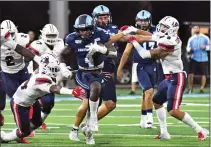  ?? File photo ?? The University of Rhode Island football team will play its first game in over 16 months when the Rams make the trip down Interstate 95 to Philadelph­ia to take on Villanova in a Colonial Athletic Associatio­n contest.