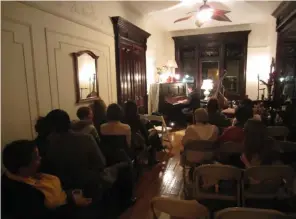  ??  ?? Audience and band at JazzFest & FishFry in Bed-Stuy, Brooklyn