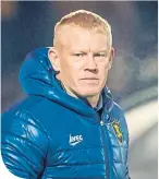  ??  ?? Livingston boss Gary Holt