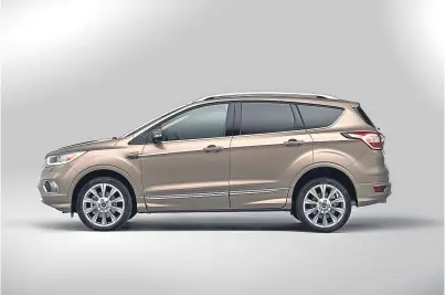  ??  ?? The Ford Kuga Vignale. A powerful RS version of the Kuga could be on its way.