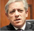  ??  ?? Tirade: Speaker John Bercow