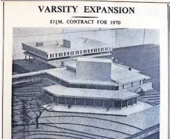  ?? ?? Plans Model of the university expansion in 1969