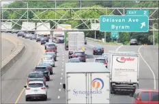  ?? Hearst Connecticu­t Media file photo ?? Traffic congestion on I-95 northbound near exit 2 in Greenwich 0n June 29, 2017.