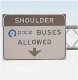  ?? SUN- TIMES FILE ?? Pace bus- only lanes are expected to open on Monday along the Edens Expy.