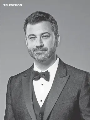  ??  ?? After a host- free 2019 Emmys, Jimmy Kimmel returns for a third stint on this year’s broadcast, airing Sept. 20. JEFF LIPSKY/ ABC