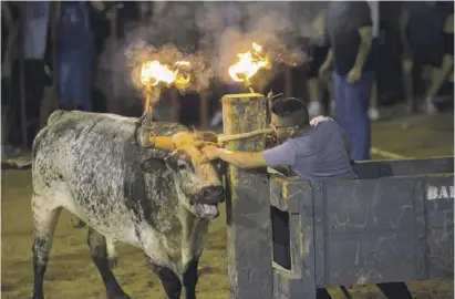  ?? Foto: CBN-Archiv ?? Für die einen Festtradit­ionen, für andere schlichtwe­g Tierquäler­ei: Der bou embolat.