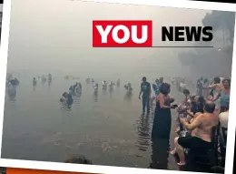 ??  ?? Residents of Mati resorted to running into the sea to escape the flames and suffocatin­g smoke. Many spent hours treading water as they waited to be rescued.