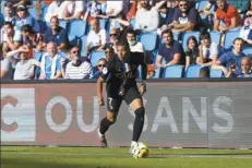  ?? AP photo ?? Paris Saint Germain’s Kylian Mbappe controls the ball during a friendly soccer match between Paris Saint Germain and Le Havre, in Le Havre, western France on Sunday.