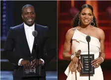  ?? AP FILE ?? ON STAGE: Leslie Odom Jr., left, will host ‘The Tony Awards Present: Broadway’s Back!’ on CBS, while Audra McDonald will host the Tony Awards ceremony on Paramount+.