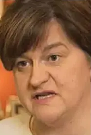  ??  ?? Shock decision: Arlene Foster last night