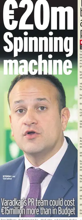  ??  ?? STORM Leo Varadkar