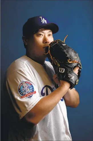  ?? K.C. Alfred San Diego Union-Tribune ?? HYUN-JIN RYU, who is starting for the Dodgers against the Atlanta Braves on Thursday in Game 1 of a National League Division Series, has reestablis­hed himself as a big-game pitcher.