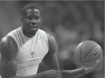  ?? ERIC JAMISON/THE ASSOCIATED PRESS ?? Canadian Anthony Bennett says teammates’ teasing — “How’s your day going, eh?” — comes with the territory.