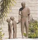  ?? ORLANDO SENTINEL FILE ?? A statue at Jackie Robinson Ballpark honors the baseball legend who played there in the first integrated Major League Baseball spring training game in 1946.