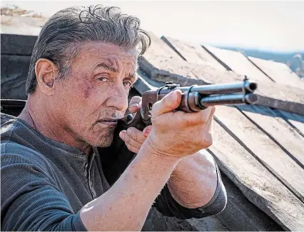  ?? LIONSGATE TNS ?? Sylvester Stallone reprises his role as ex-Special Forces soldier John Rambo in “Rambo: Last Blood.”
