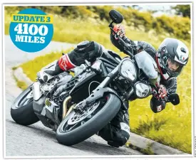  ??  ?? The Street Triple RS may only be a smidge under £10k but it offers a lot