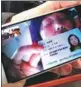  ?? PAN DEGUI / FOR CHINA DAILY ?? A plaintiff shows her ID card in a WeChat video call during a trial.