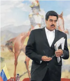  ??  ?? Maduro culpa el impacto de las sanciones de EEUU sobre Venezuela.