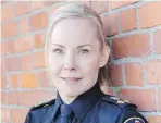  ?? DARREN STONE, TIMES COLONIST ?? Newly appointed Oak Bay Police Chief Julie Chanin.