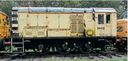  ?? Andy Coward ?? 08417 has been bought from Network Rail by Harry Needle Railroad Company and was moved to Barrow Hill from its storage location on Peak Rail on November 25. The shunter is pictured at Rowsley South on October 7.