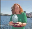  ?? Photograph: Charlie Sherry. ?? Shelagh Toonen with her award.