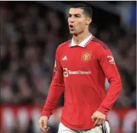  ?? (AFP) ?? Manchester United’s Portuguese striker Cristiano Ronaldo during the Premier League match at Old Trafford in Manchester recently.
