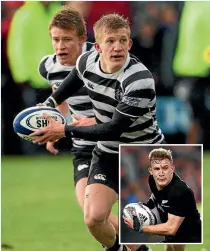  ??  ?? Damian McKenzie sets up an attack for Christ’s College against Christchur­ch Boys’ High in a match in 2013.