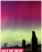  ?? ?? ISLE OF SKYE
Purple haze: Standing stones at Uig