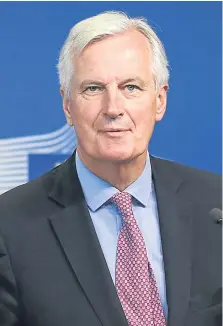  ?? Pictures: PA/Getty Images. ?? Prime Minister Theresa May and the EU’s chief Brexit negotiator Michel Barnier.