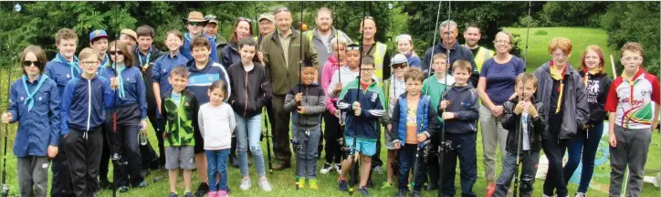  ??  ?? The group that took part in the Sean McMorrow Memorial Event at Annamoe Fisheries recently.