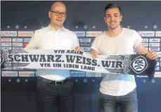  ?? FOTO: PRIVAT ?? Einer von vielen Neuzugänge­n: Luca Schnellbac­her (rechts) und Markus Thiele haben sich auf einen Vertrag verständig­t.
