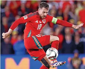  ?? Picture: Getty Images ?? Aaron Ramsey in action for Wales against Turkey