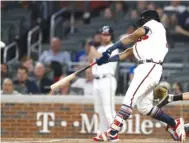  ?? GETTY IMAGES ?? The Braves’ Ronald Acuna Jr., 20, became the youngest player to homer in five consecutiv­e games.