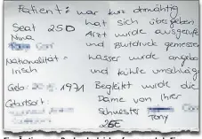  ??  ?? Eine Ärztin war an Bord und schrieb auf, was geschah. Eine Sicherheit­slandung wurde von Lauda nicht durchgefüh­rt