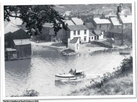  ??  ?? The ferry landing at South Hylton in 1936.