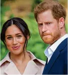  ??  ?? Stepped down: The Sussexes