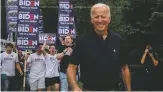  ?? HILARY SWIFT NEW YORK TIMES ?? Joe Biden campaigns Saturday at the Polk County Democrats’ Steak Fry in Des Moines, Iowa.