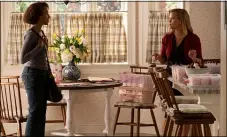  ?? HULU ?? Mia (Kerry Washington left) and Elena (Reese Witherspoo­n) talk in the third episode of Hulu’s “Little Fires Everywhere.”