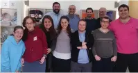  ?? (Natanel Ariel) ?? WORKERS AT Yachad Gifts gather at the company’s Israeli headquarte­rs in Jerusalem last week.