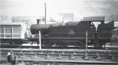  ?? Author’s Collection ?? A 1953 view records Treherbert-based ‘5600’ class 0-6-2T No 5691 waiting patiently for permission to enter colliery sidings, probably off the main line at Cwmparc, just south of Treorchy. The mineral branch served both Dare Colliery, which dated back to 1870 and became part of the Ocean Coal Co Ltd, and Parc Colliery, and with a 1955 amalgamati­on the name ‘Parc & Dare’ was born. The engine was a long-term 88F resident before leaving for Abercynon (88E) in February 1963, and it was eventually withdrawn from Radyr (88B) shed in June 1965, its demise coming around the same time as that of the Parc & Dare complex.