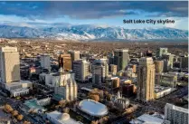  ??  ?? Salt Lake City skyline