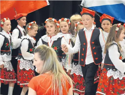  ??  ?? A celebratio­n of Polish heritage at St Joseph’s Primary School in Dundee.